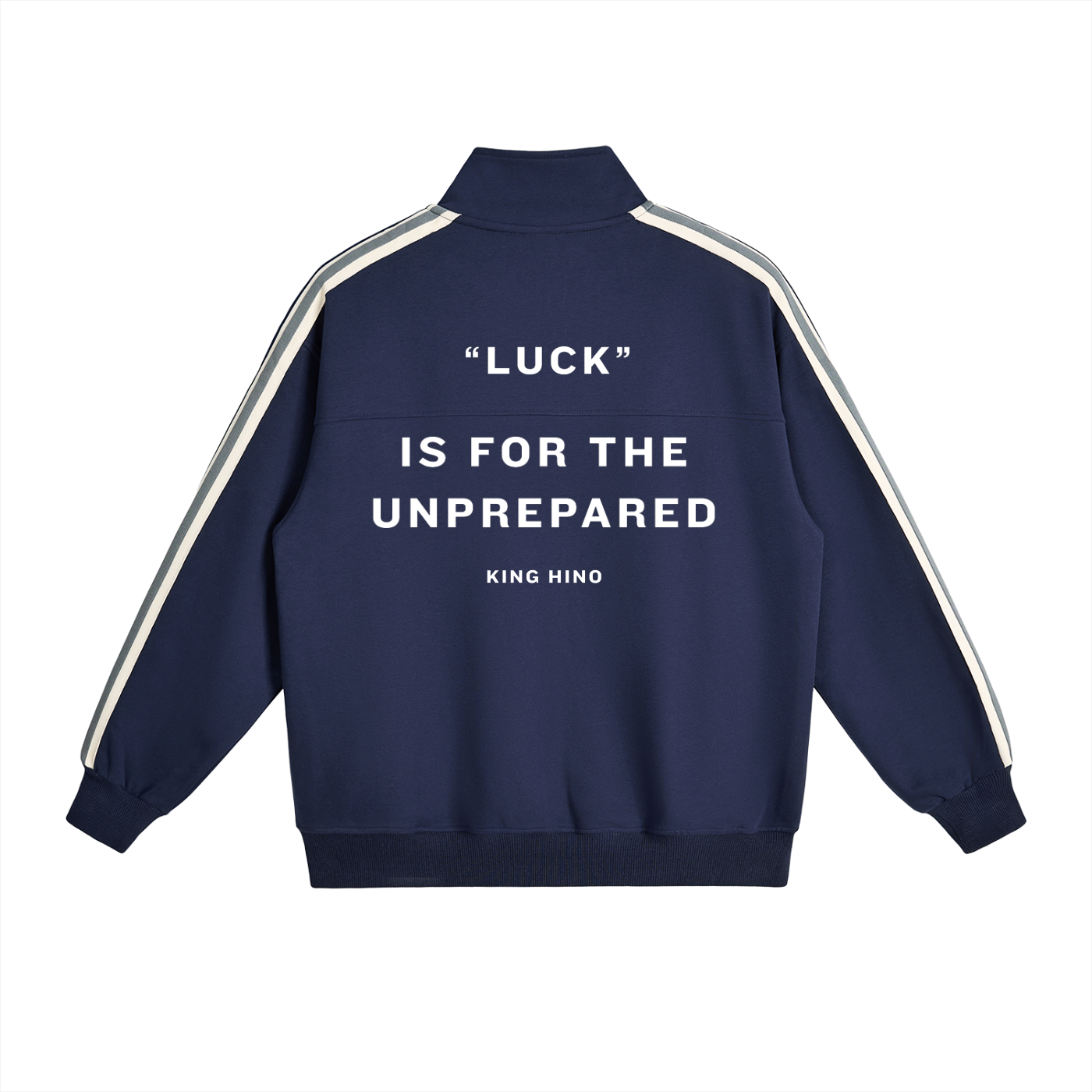 Contrast Side-Stripe Stand Collar  Jacket