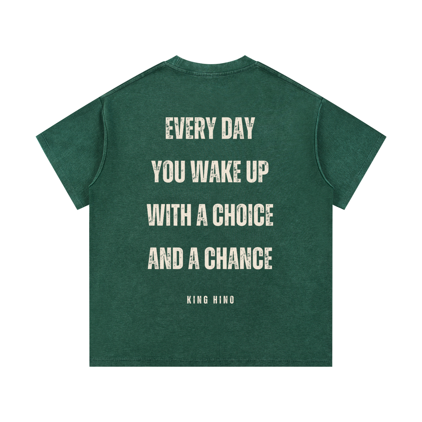 CHOICE AND CHANCE WAFFLE TEE