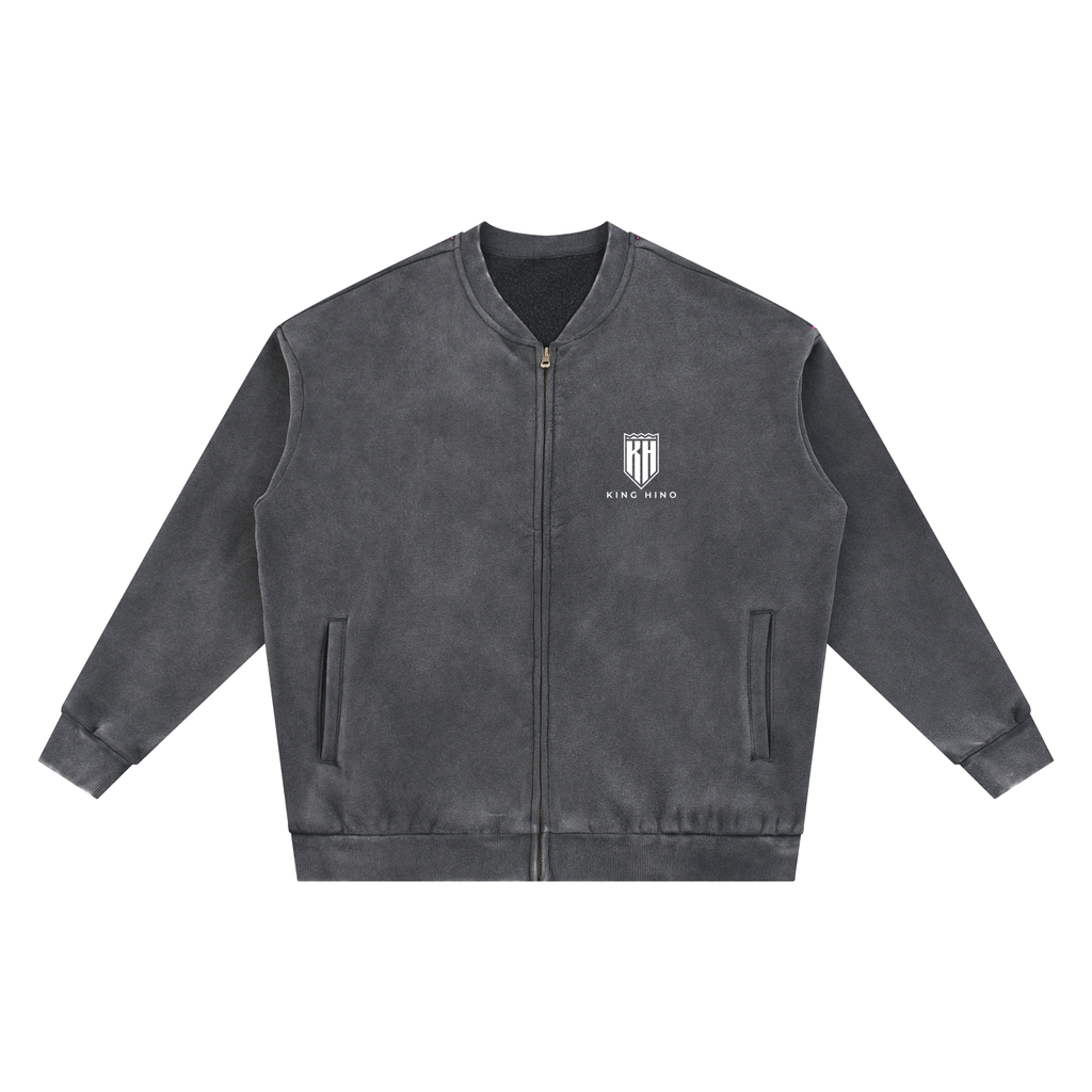 King Hino Vintage Washed Fleece Zip Up