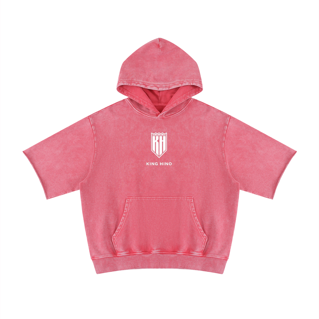 Pink Short Sleeve GREATNESS Hoodie