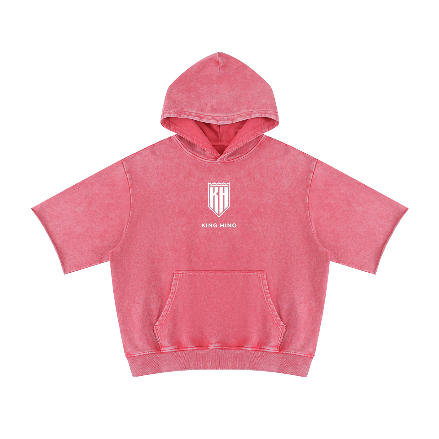 Pink Short Sleeve GREATNESS Hoodie