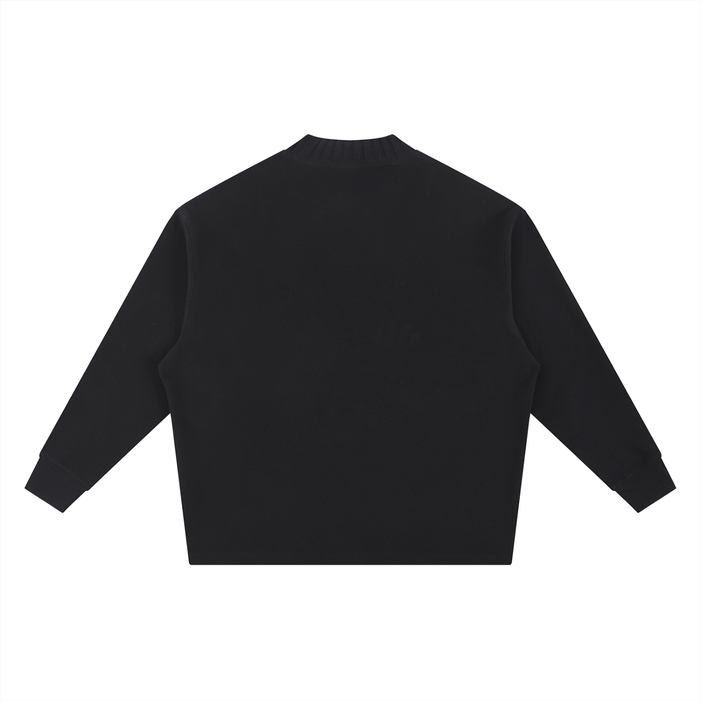 KING COPAL BLACK OVERSIZED KNIT SWEATER