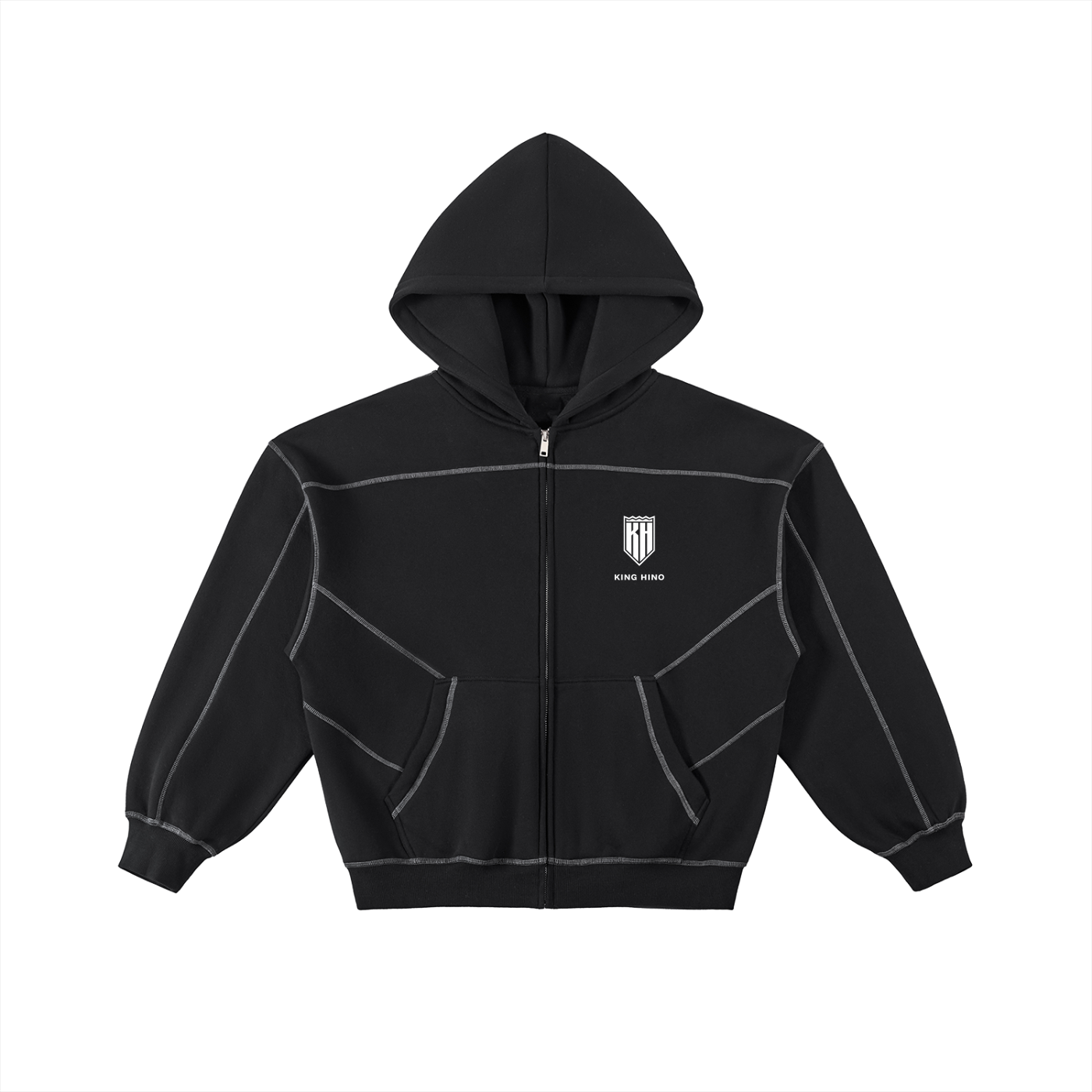 Stitched Zip Hoodie