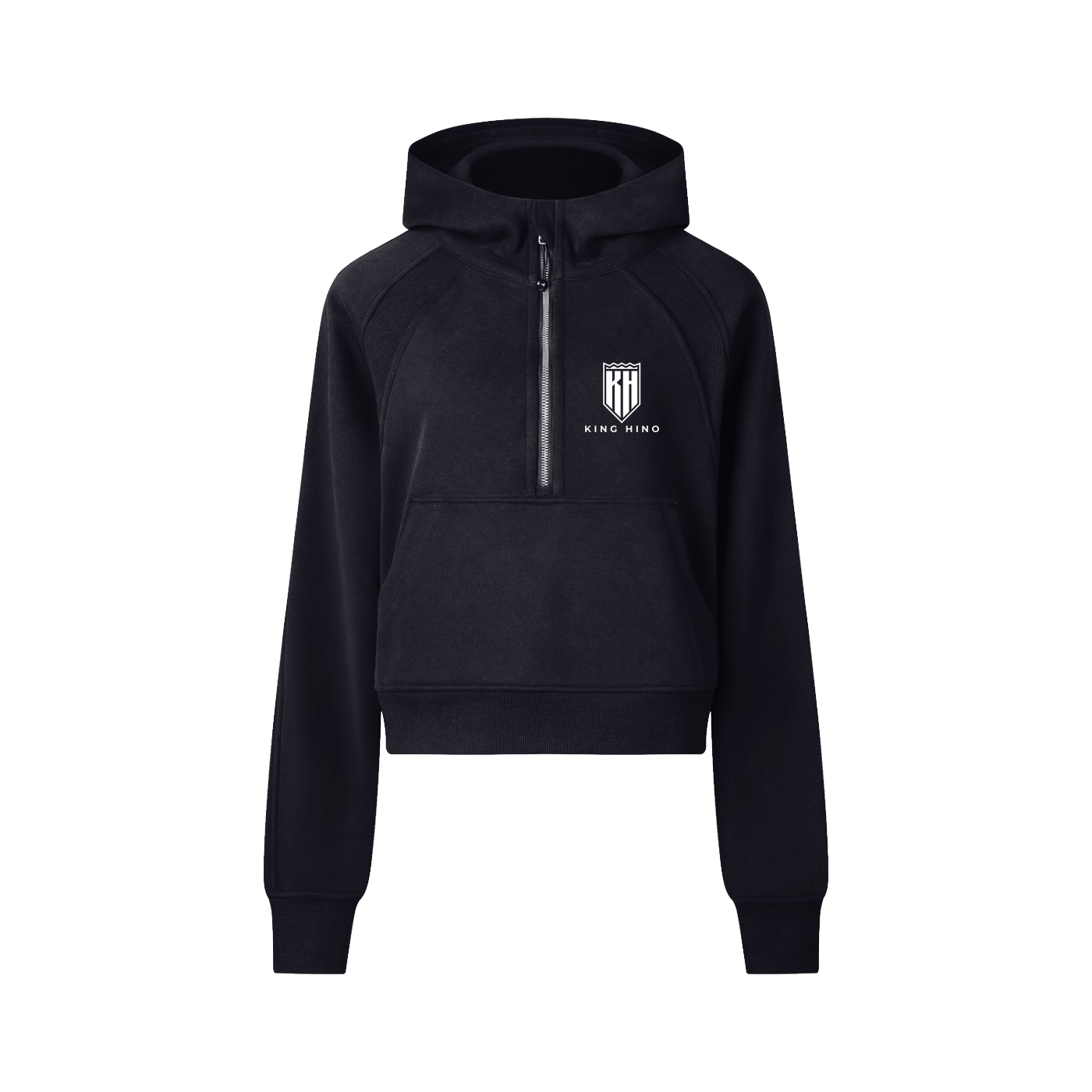 Cropped Half-Zip Hoodie