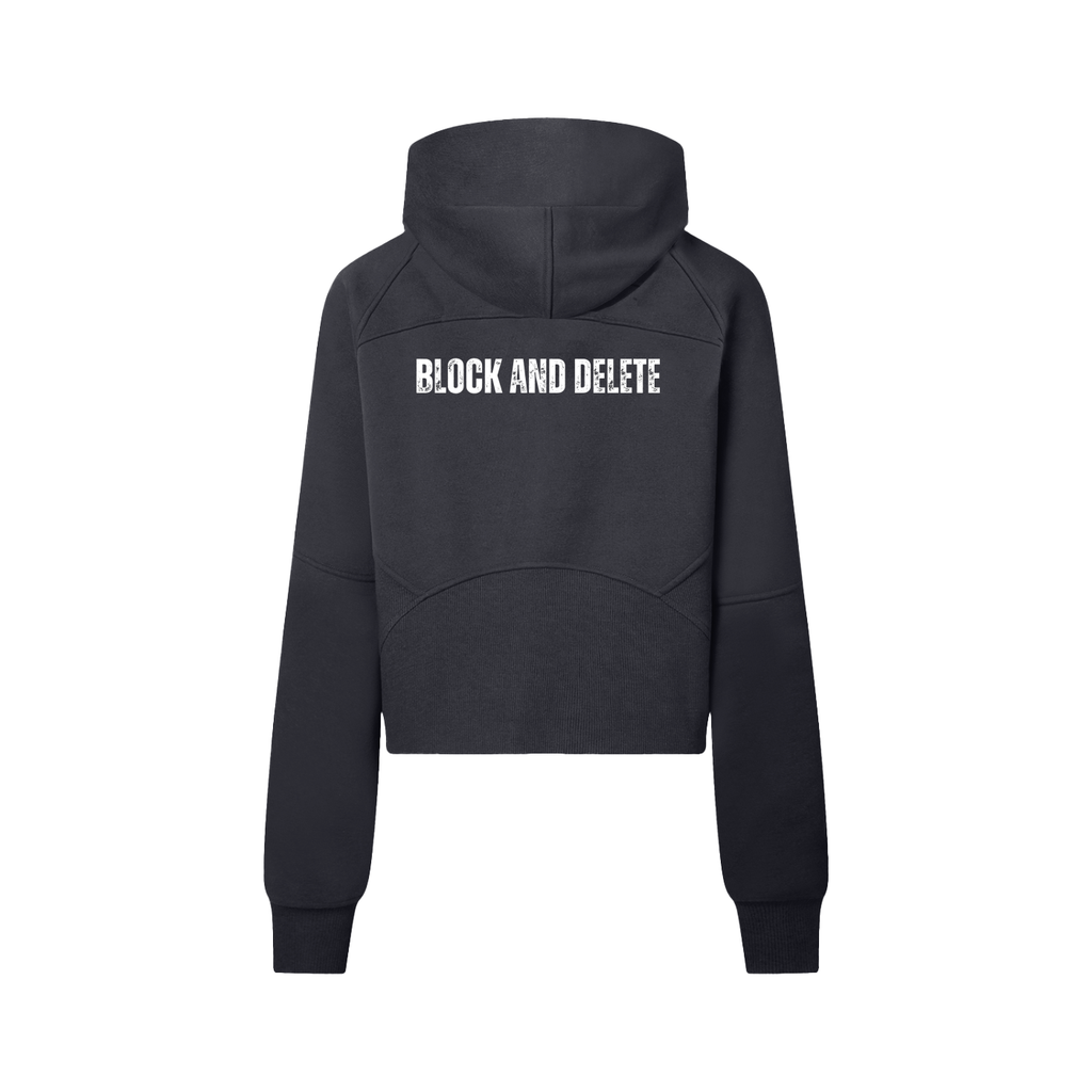 Cropped Half-Zip Hoodie