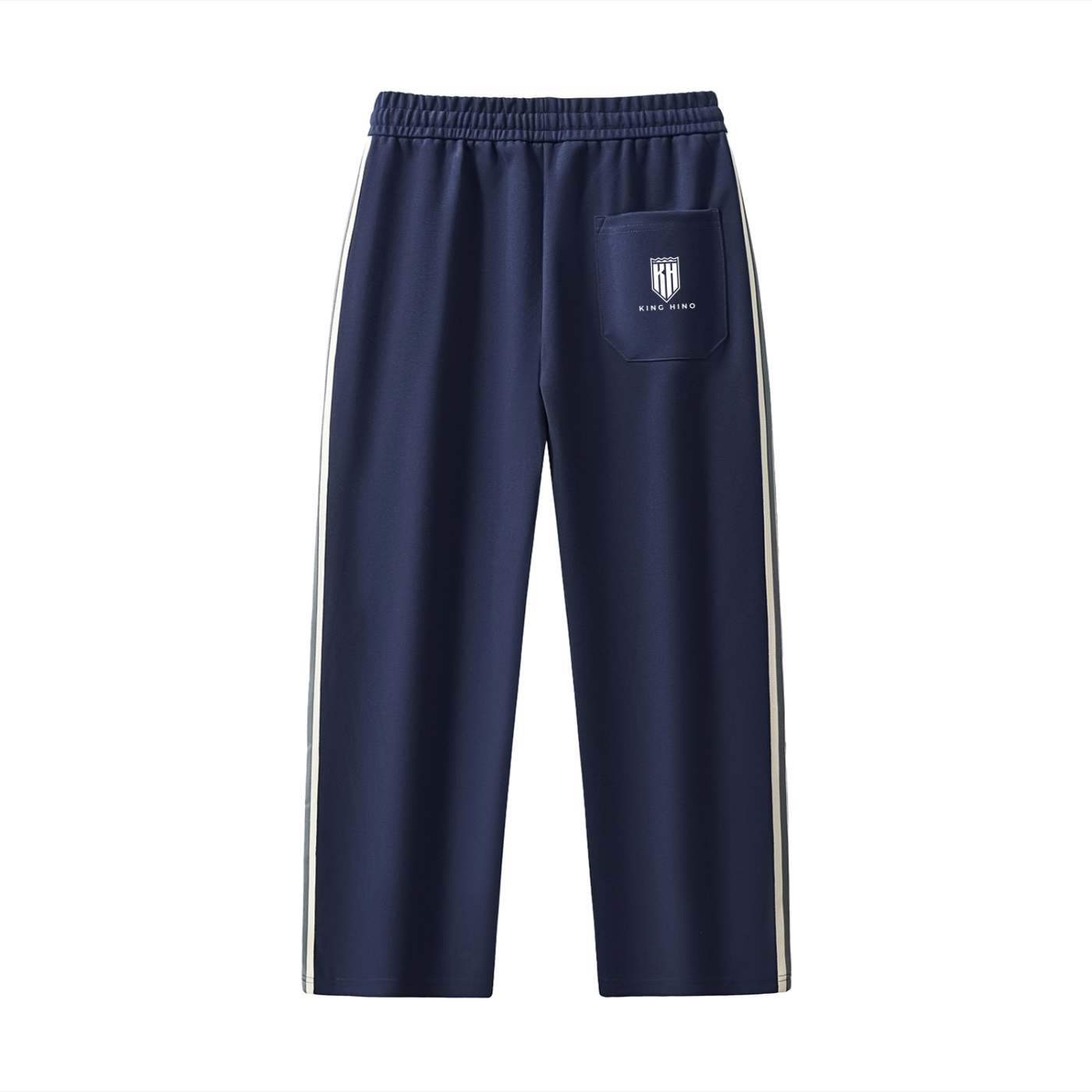 Contrast Side-Stripe Straight-Leg  Pants