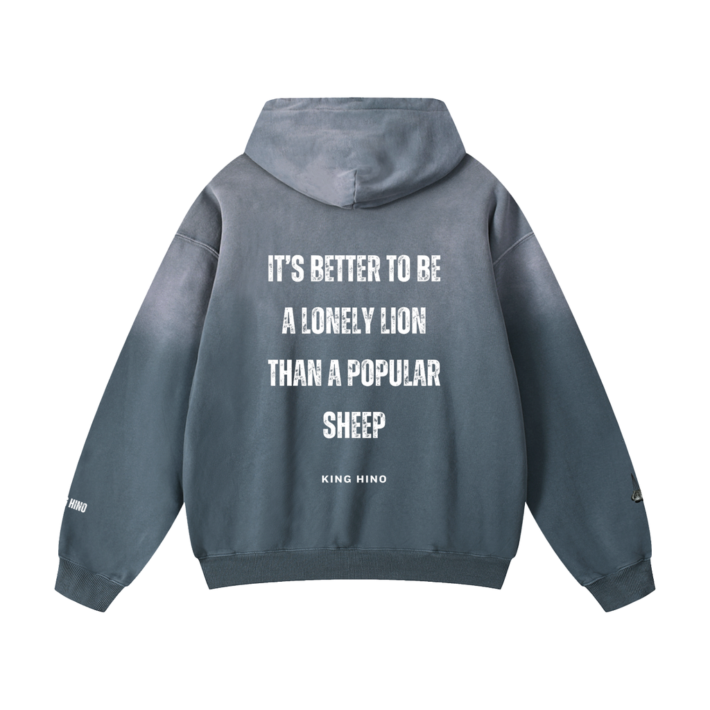Lonely Lion Faded Heavyweight Hoodie