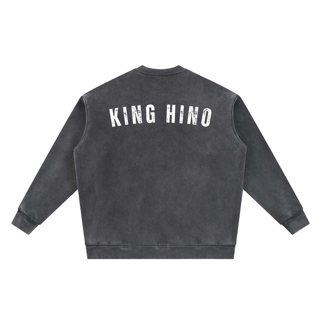 King Hino Vintage Washed Fleece Zip Up